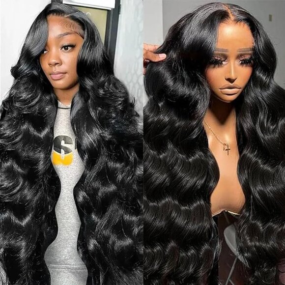 Ciknife Other - NIB - 30 inch 13x6 Lace Front Human Hair Pre Plucked 200 Density Body Wave Wig